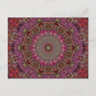 Postal Patrón Mandala moderno