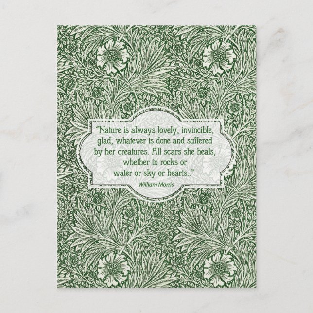 Postal Patrón Marigold - William Morris (Anverso)