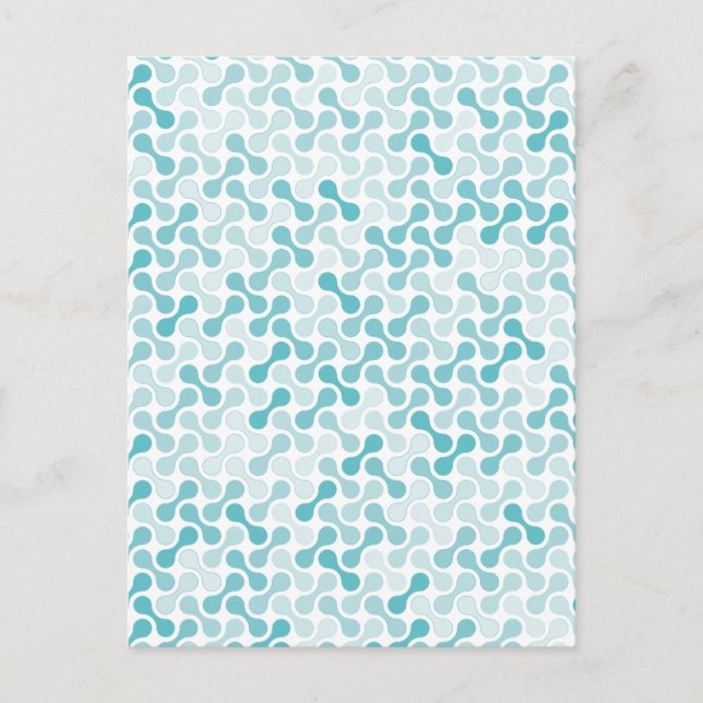 Postal Patrón metabólico azul (Anverso)