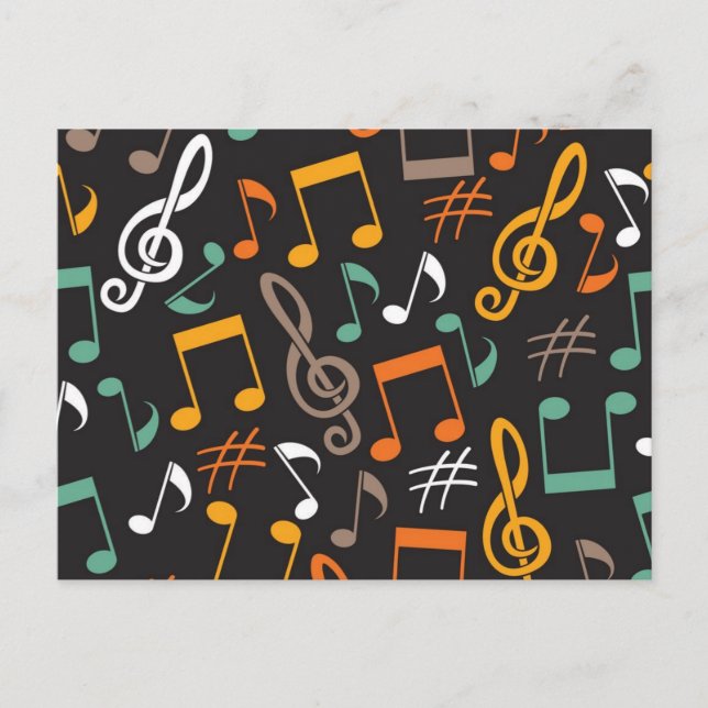Postal Patrón musical (Anverso)