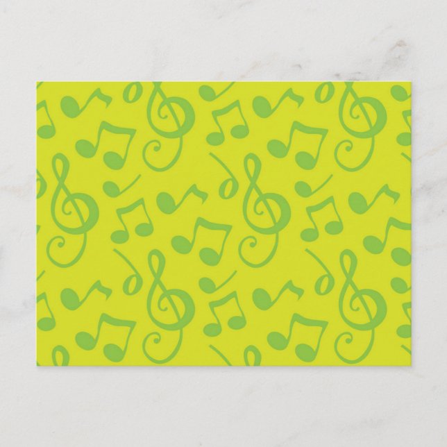 Postal Patrón musical (Anverso)