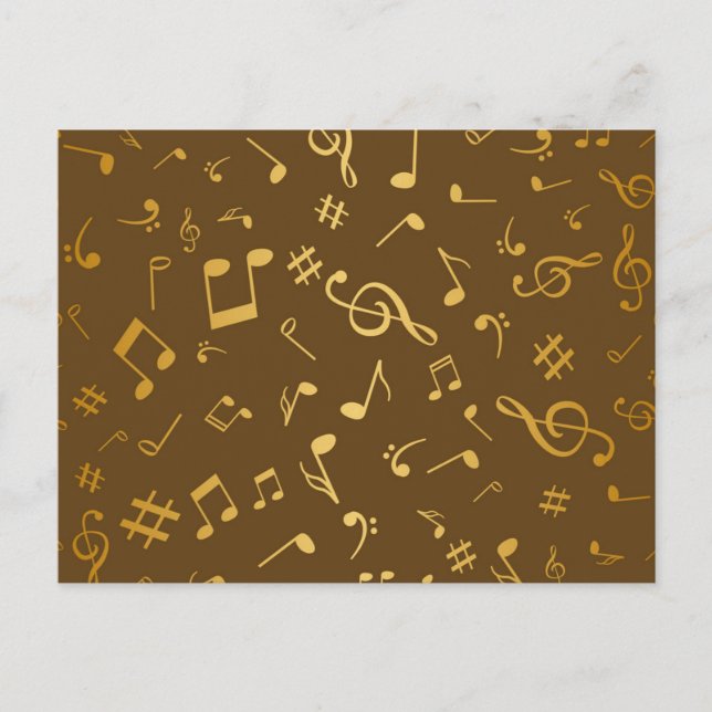 Postal Patrón musical (Anverso)