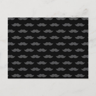 Postal Patrón Mustache de manillar negro