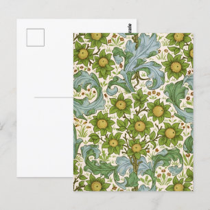 Postal Patrón Orchard de William Morris Art Nouveau