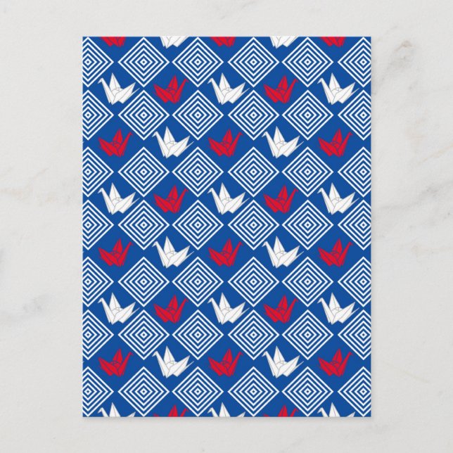 Postal Patrón Orizuru de paz (Anverso)