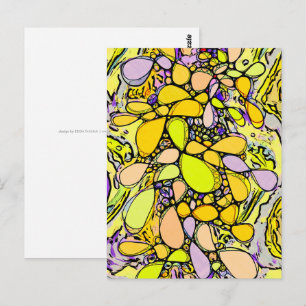 Postal Patrón Pintado A Mano Y Digitalmente Art. 13