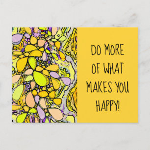 Postal Patrón Pintado A Mano Y Digitalmente Art. 13