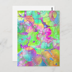 Postal Patrón Pintado A Mano Y Digitalmente Art. 41