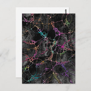 Postal Patrón Pintado A Mano Y Digitalmente Art. 44