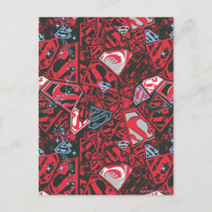 Postal Patrón rojo supergirl Stary