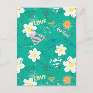 Postal Patrón Supergirl for Peace