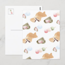 Postal Patrón Wagashi japonés