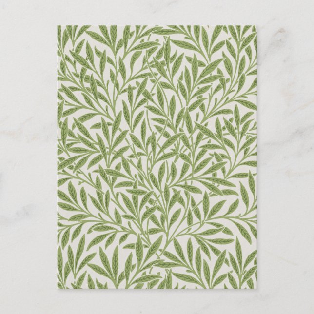 Postal Patrón Willow, William Morris (Anverso)