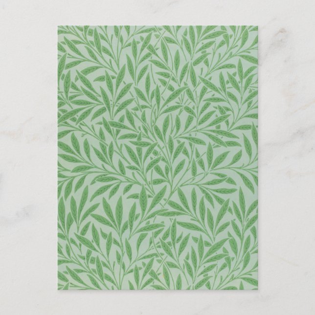 Postal Patrón Willow, William Morris (Anverso)
