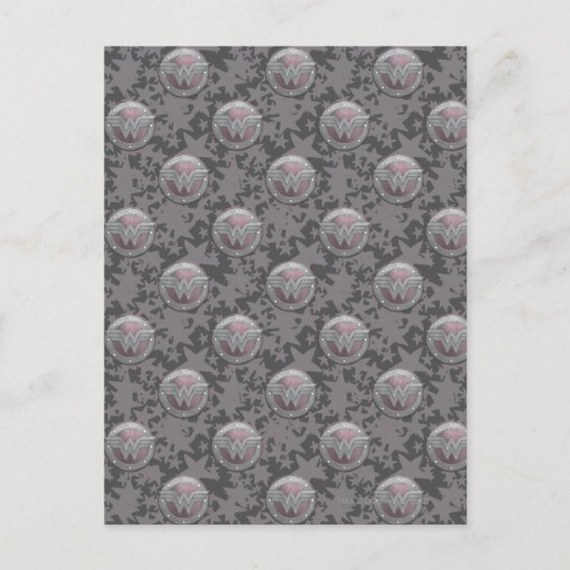 Postal Patrón Wonder Woman Shield (Anverso)