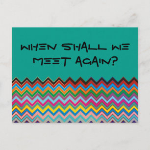 Postal Patrón ZIGZAG - coloreado + tu texto