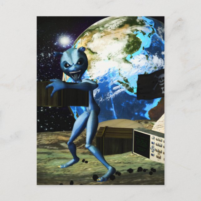 Postal Patrona Alien Pirate (Anverso)