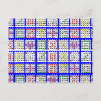 Patrones de juego de bingo grandes