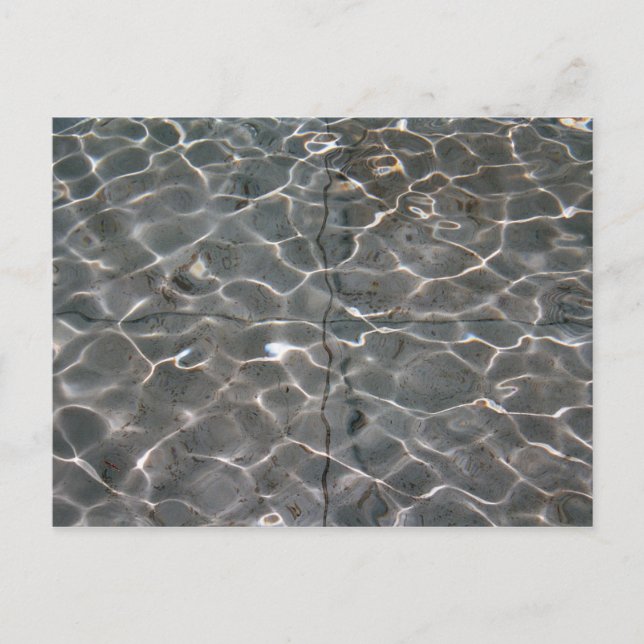 Postal Patrones de luz sobre el agua (Anverso)