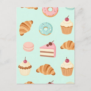 Postal Patrones de Pastelería Francesa Dulces