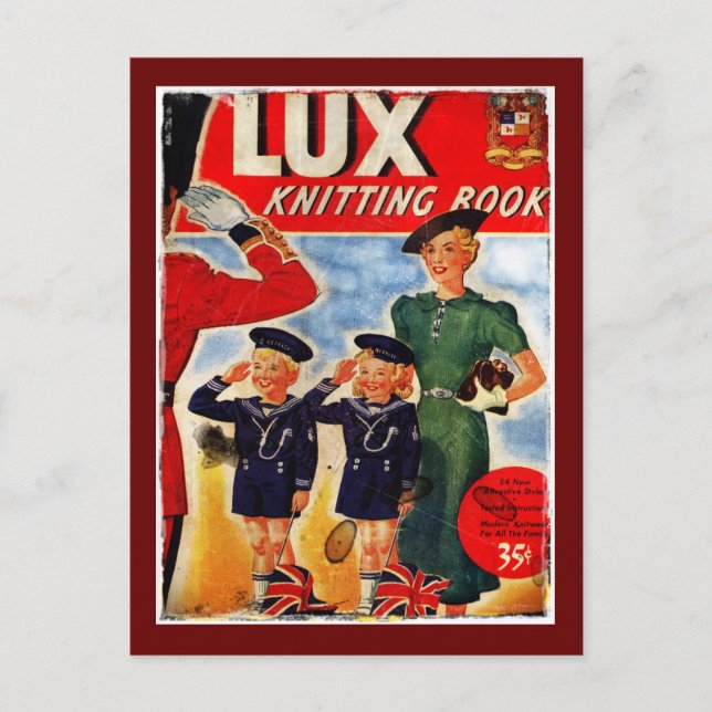 Postal Patrones de punteado de niños patrióticos (Anverso)