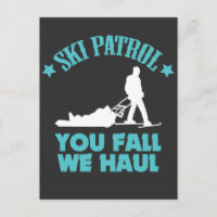 Patrulla De Esquí Gift De Invierno Que Cae En El E