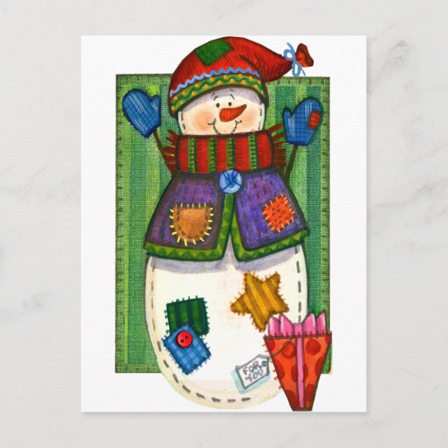 Postal Patrullas Snowman (Anverso)