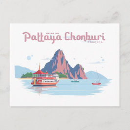 Postal Pattaya Chonburi Thailand Pastel Travel
