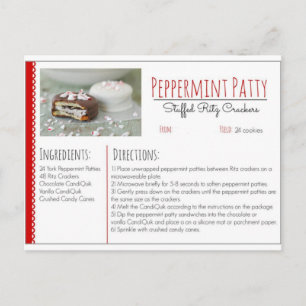Postal Patty Peppermint Stuffed Ritz Crackers ( Personali