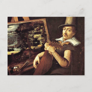 Postal Paul Bril: Autoretrato, 1600