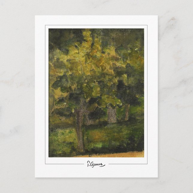 Postal Paul Cézanne #724 - Bella Artes (Anverso)