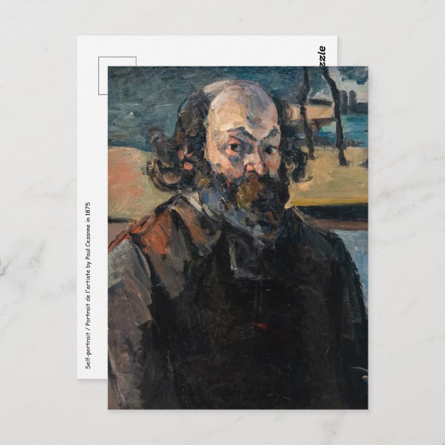 Postal Paul Cezanne - Autorretrato (Anverso / Reverso)