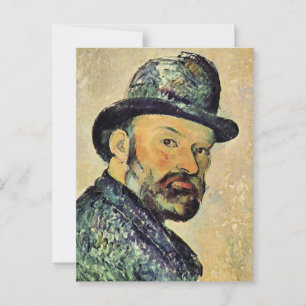 Postal Paul Cezanne, autorretrato,