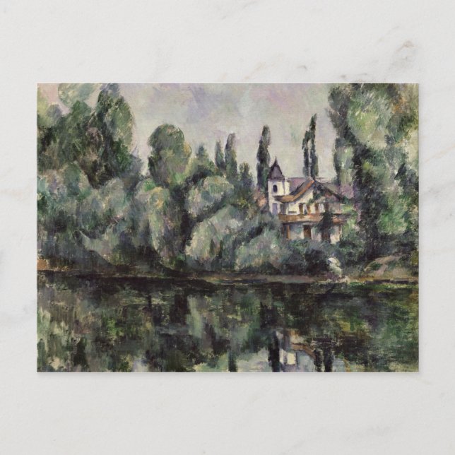 Postal Paul Cezanne | Bancos del Marne, 1888 (Anverso)