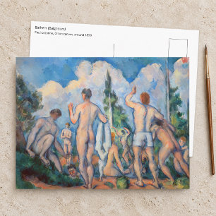 Postal Paul Cezanne - Bañistas