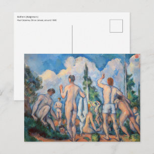 Postal Paul Cezanne - Bañistas
