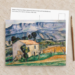Postal Paul Cezanne - Casa en Provenza
