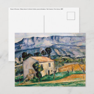 Postal Paul Cezanne - Casa en Provenza