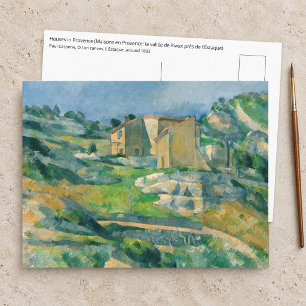 Postal Paul Cezanne - Casas en Provenza, Valle de Riaux