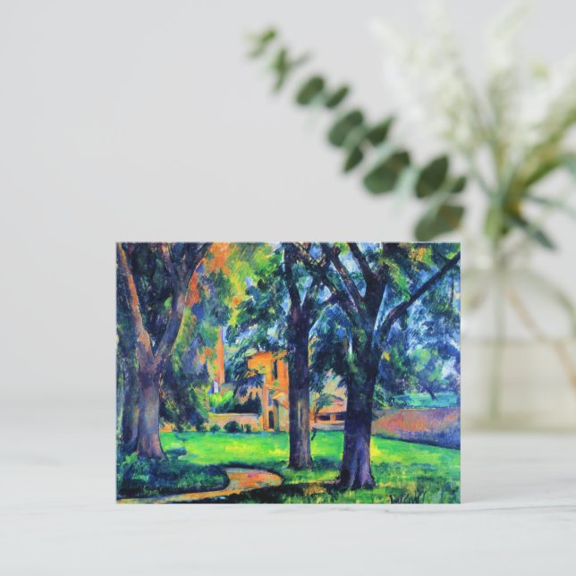 Postal Paul Cezanne - Castaño y Granja, (Anverso de pie)