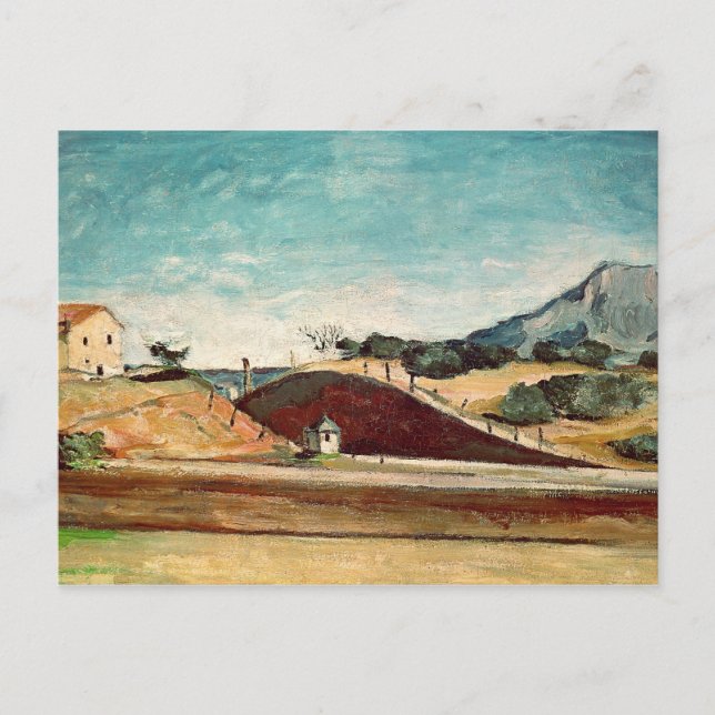 Postal Paul Cezanne | El corte ferroviario, c.1870 (Anverso)