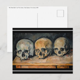 Postal Paul Cezanne - El cráneo de los tres