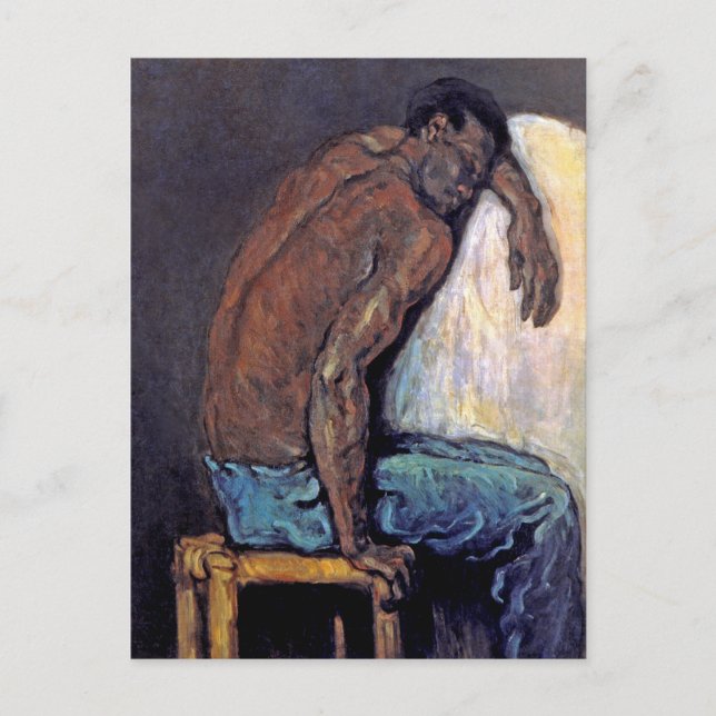 Postal Paul Cezanne - El Negro Escipión Pintura de Arte F (Anverso)