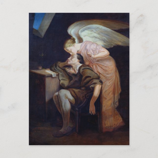 Postal Paul Cezanne | El sueño del poeta (Anverso)