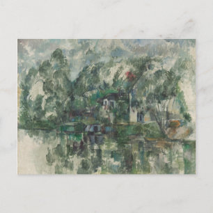 Postal Paul Cezanne En el borde del agua, c. (petróleo