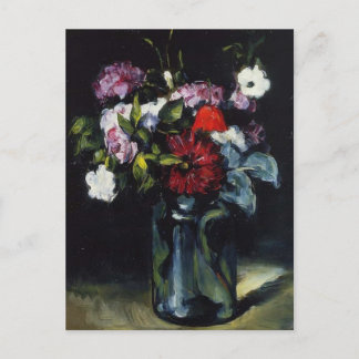 Postal Paul Cezanne - Flores en una bolsa