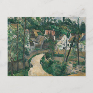 Postal Paul Cezanne - Gira por el camino