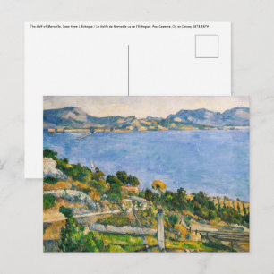 Postal Paul Cezanne - Golfo de Marsella visto desde Estaq