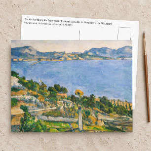 Postal Paul Cezanne - Golfo de Marsella visto desde Estaq