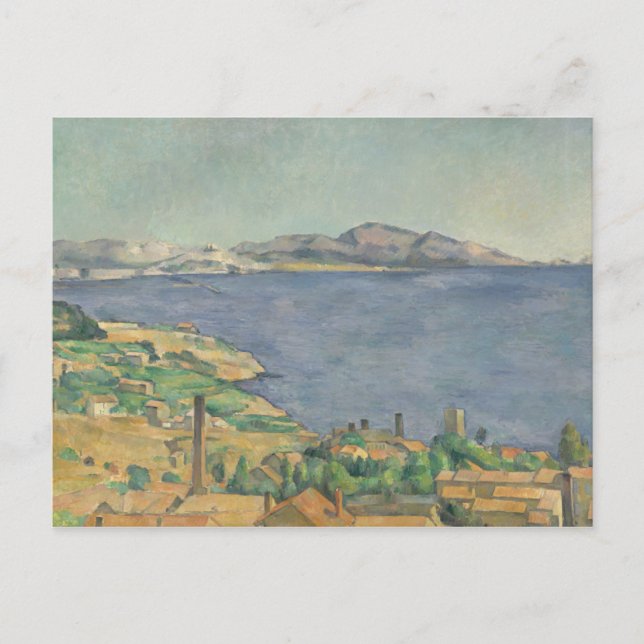 Postal Paul Cezanne | Golfo de Marsella visto desde L' (Anverso)